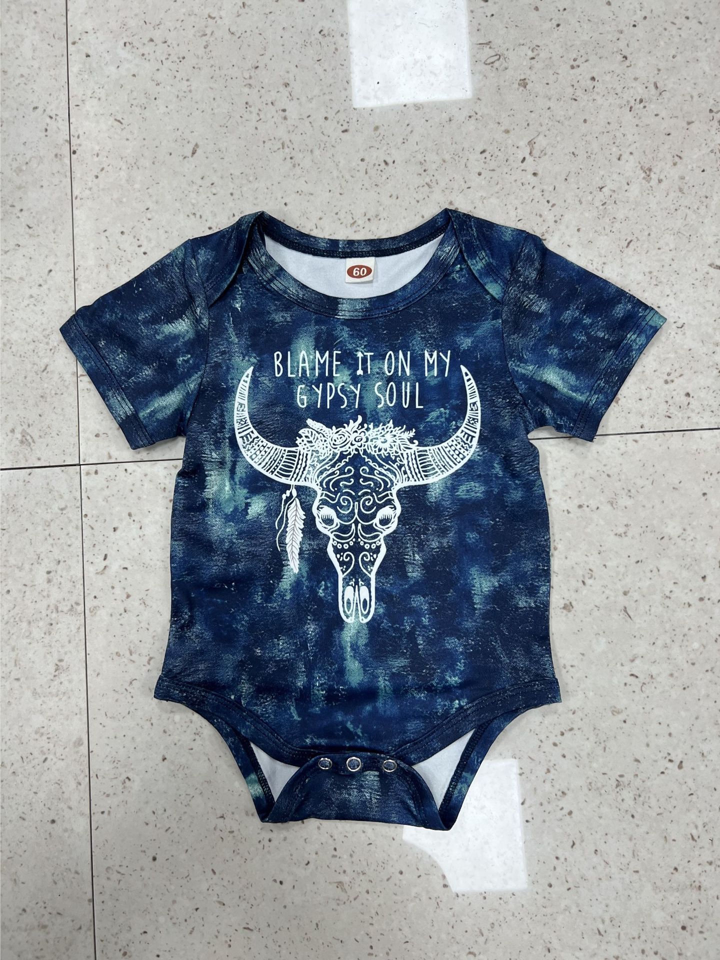 Baby Cow Print Romper