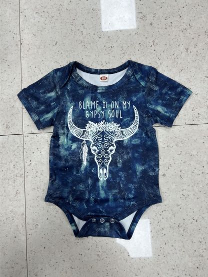 Baby Cow Print Romper