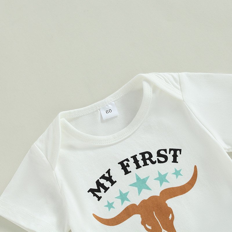 Baby Bull Head Print Set