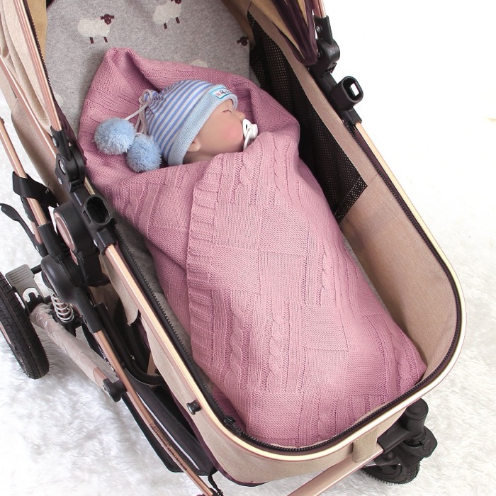 Unisex Baby Knitted Windproof Blanket