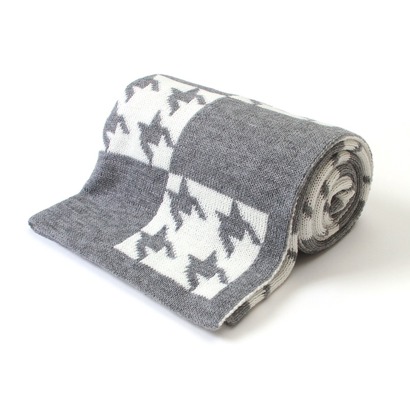 Knitted Baby Blanket for Stroller and Air Conditioning Cover