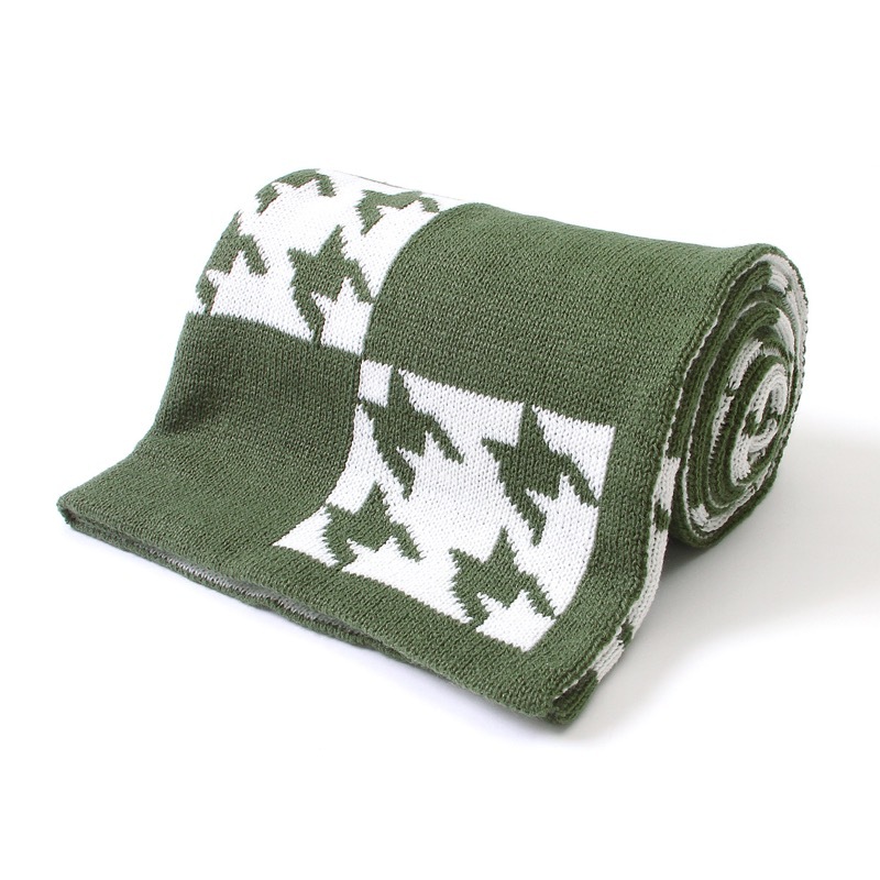 Knitted Baby Blanket for Stroller and Air Conditioning Cover