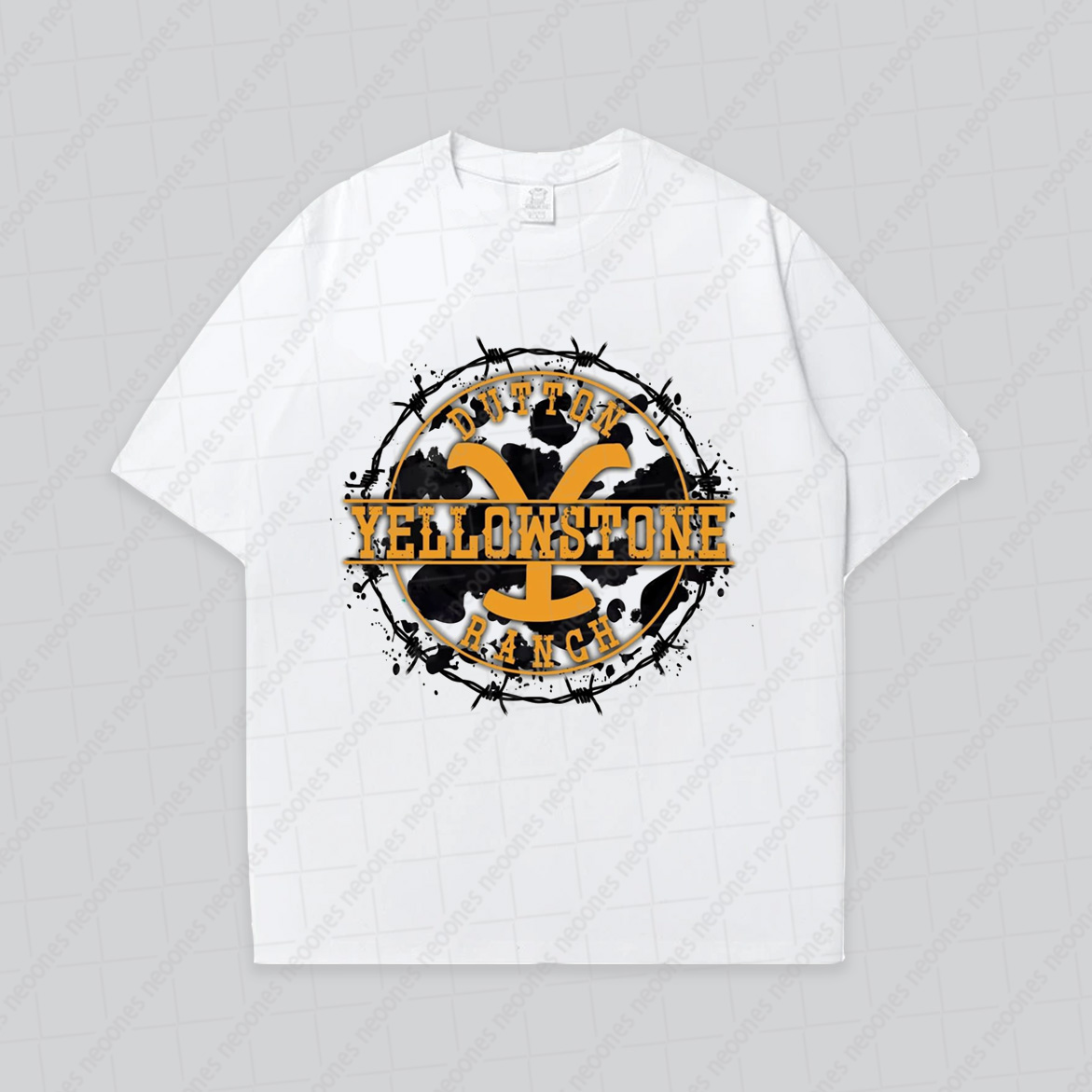 Baby Band Print Romper And Adult T-shirt