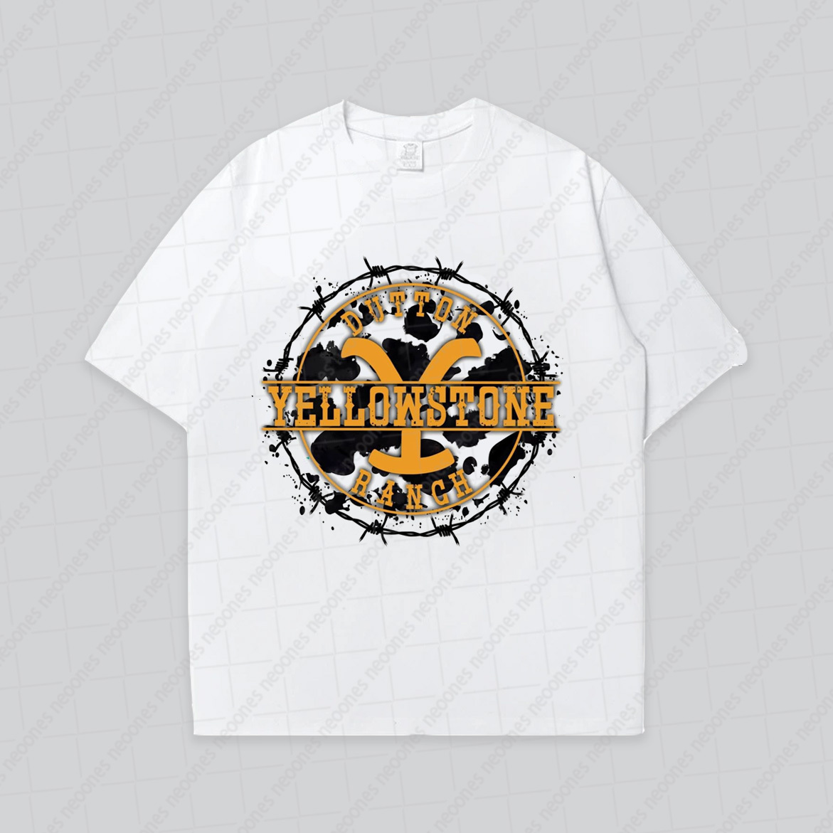 Baby Band Print Romper And Adult T-shirt