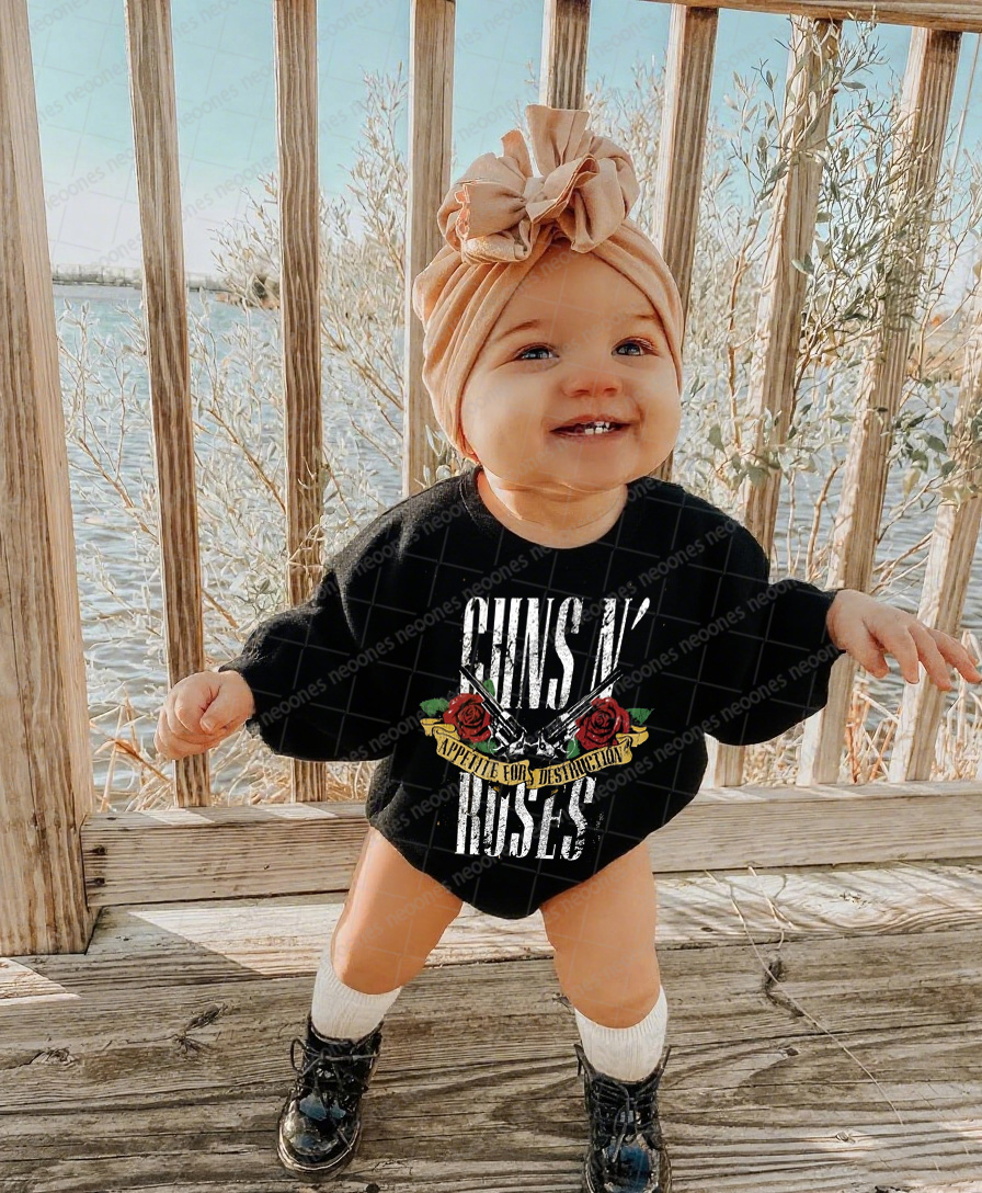 Band Romper And Matching Adult Hoodie