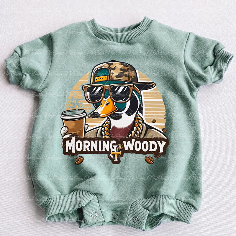 Baby Wood Duck Morning woody  Romper