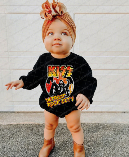 Band Romper And Matching Adult Hoodie