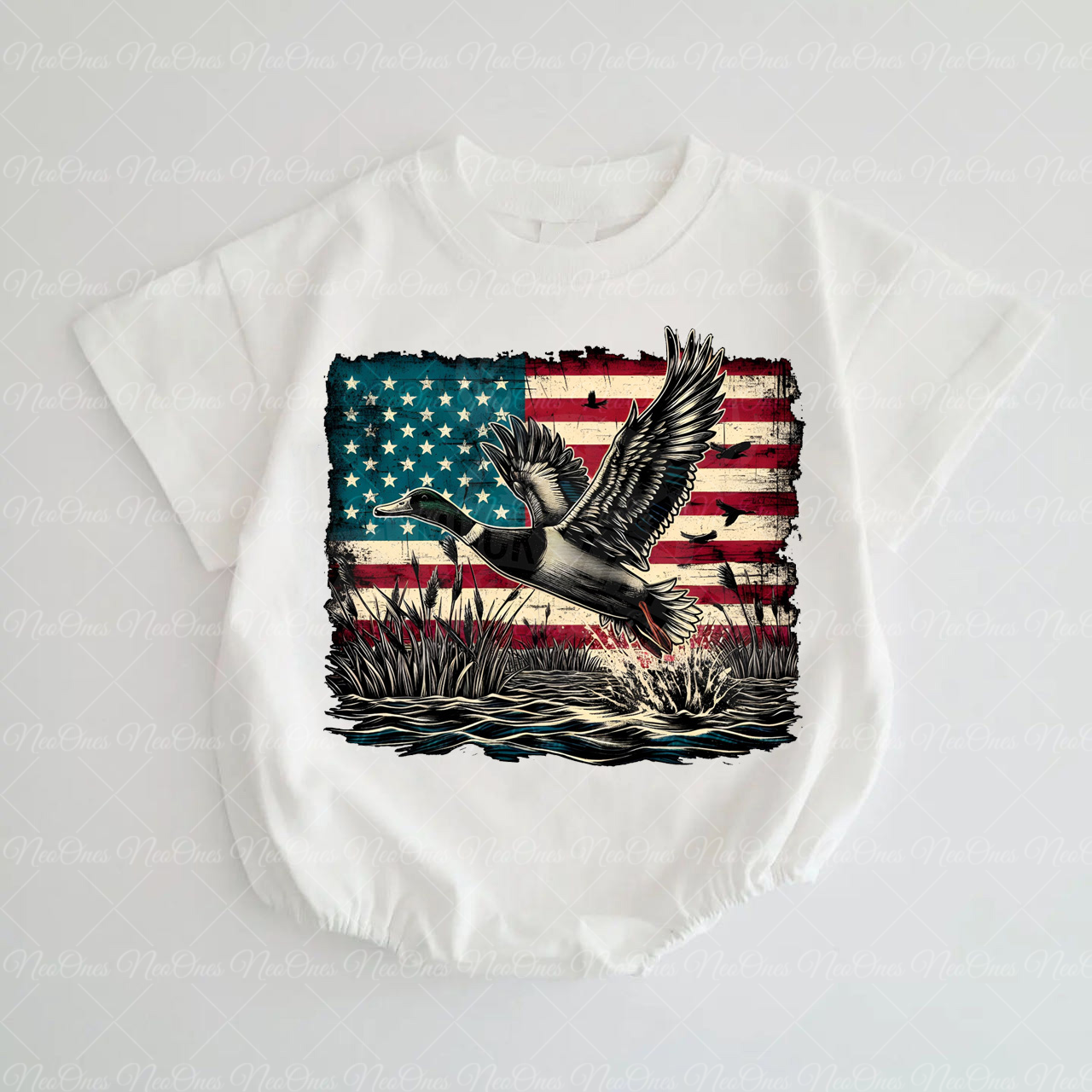 Baby Land Of The Free Romper