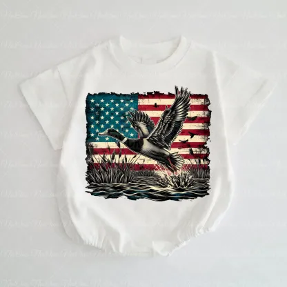 Baby Land Of The Free Romper