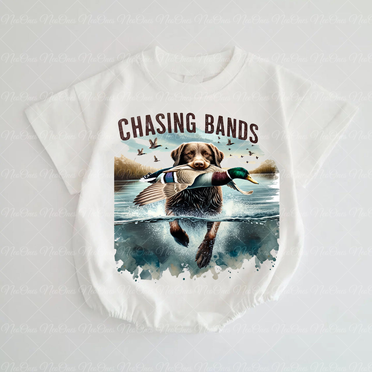Baby chasing bands Romper