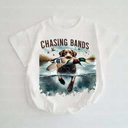 Baby chasing bands Romper