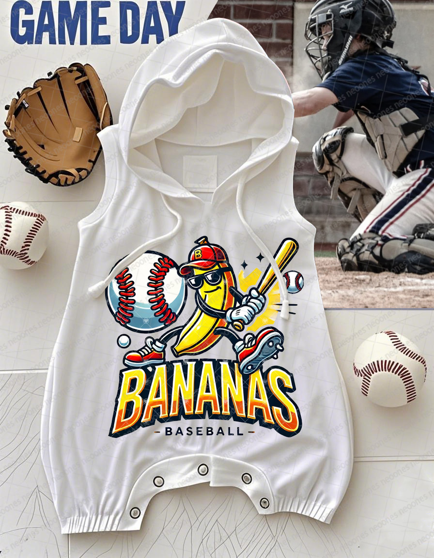 Baby Baseball Print Romper