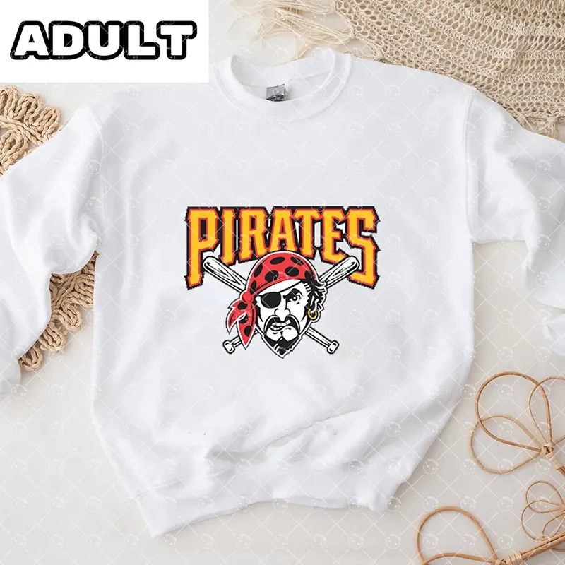 Baby Pittsburgh Pirates  Baseball Romper and Adult Sweatshirt