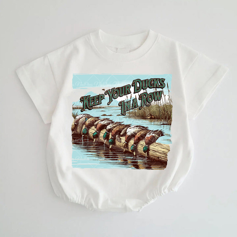 Baby Duck hunting Romper