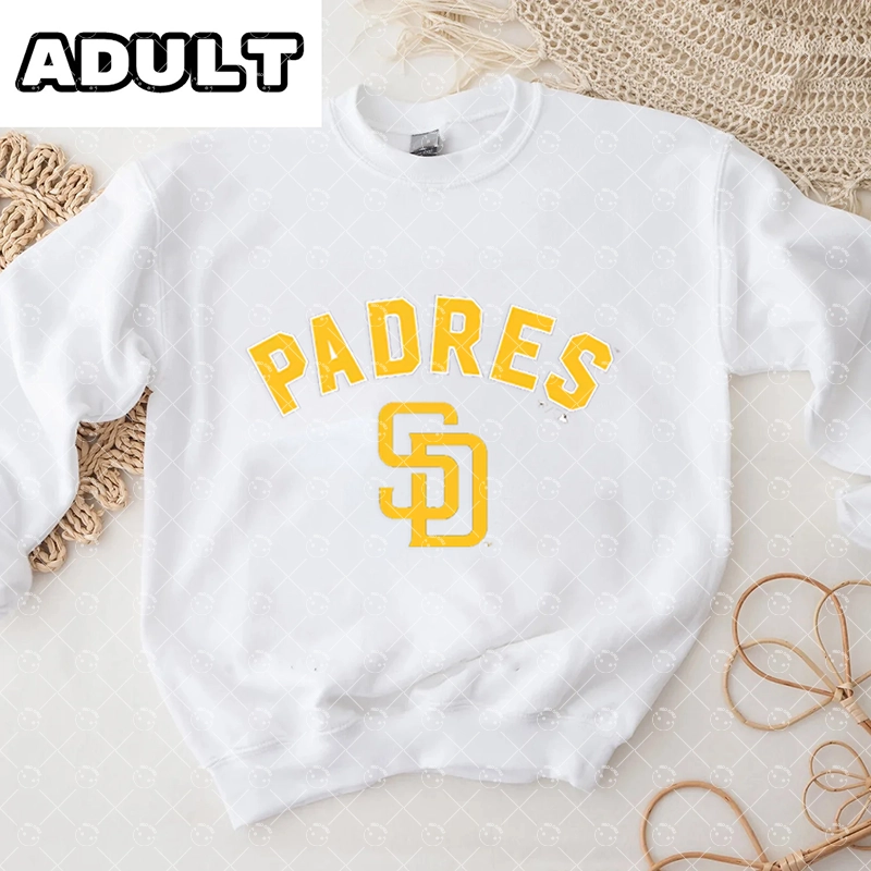 BabySan Diego Padres  Baseball Romper and Adult Sweatshirt