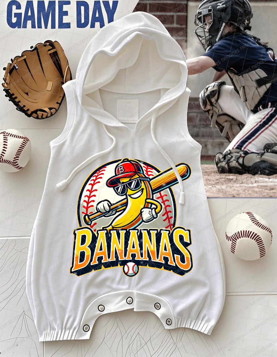 Baby Baseball Print Romper