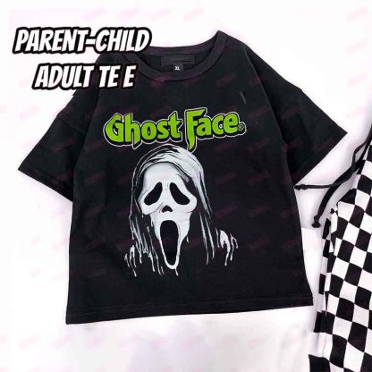 Baby Halloween Ghost Face Print Romper