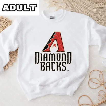 Baby Diamondbacks Baseball Romper and Adult Sweatshirt