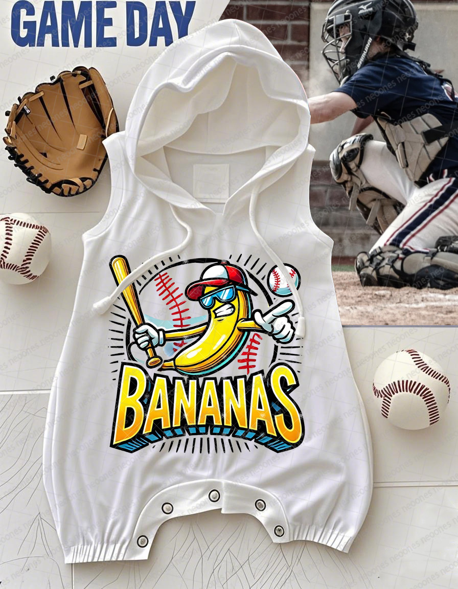 Baby Baseball Print Romper