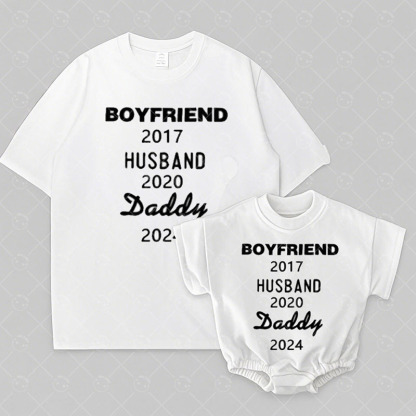 Baby Print Romper And Adult T-Shirt(Customized)