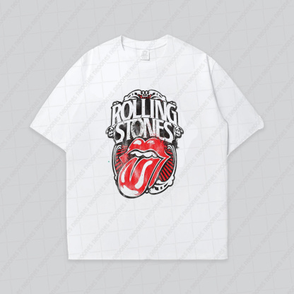 Baby Band Print Romper And Adult T-shirt