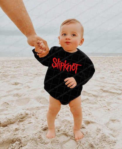 Band Romper And Matching Adult Hoodie