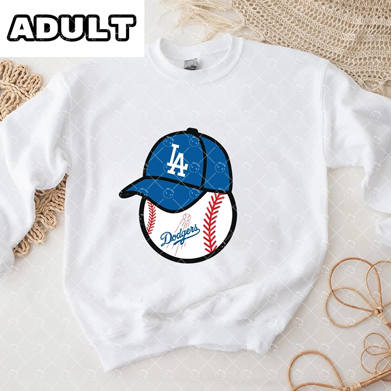[Copy]Baby Los Angeles Dodgers Baseball Romper and Adult Sweatshirt