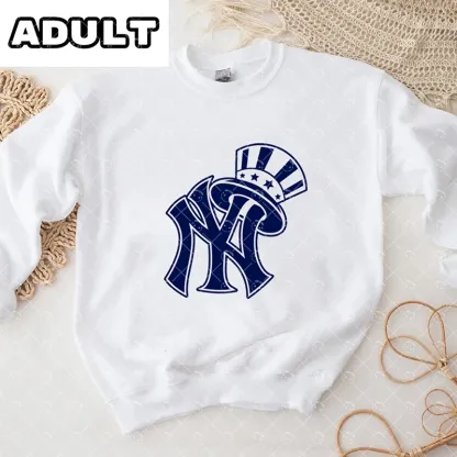 Baby Los Angeles Dodgers Baseball Romper and Adult Sweatshirt