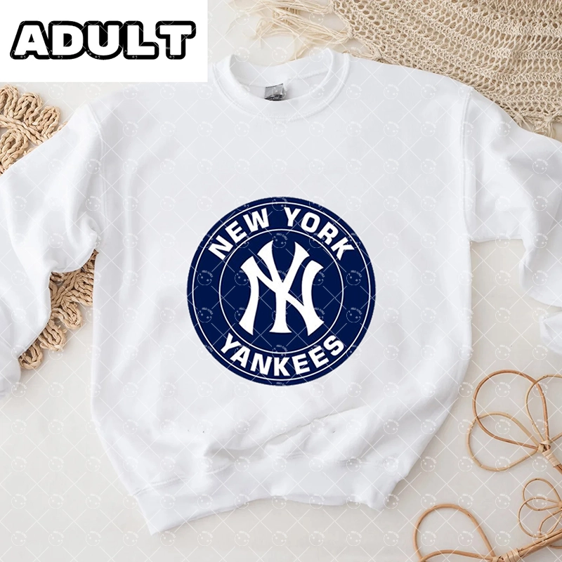 Baby New York Yankees Baseball Romper and Adult Sweatshirt
