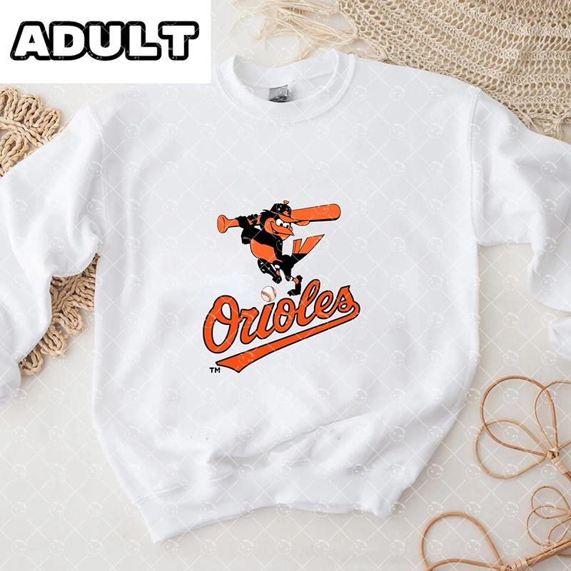 Baby Baltimore Orioles Baseball Romper and Adult Sweatshirt