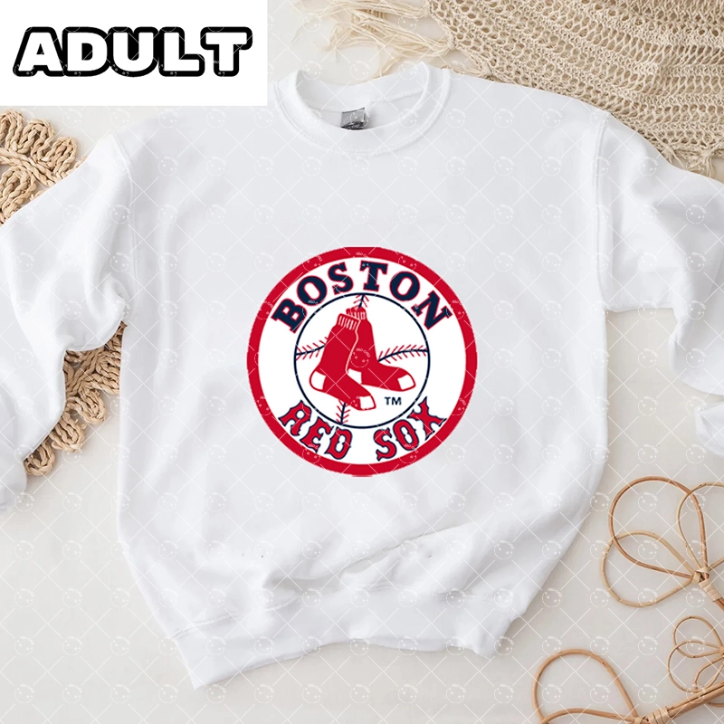 Baby Boston Red Sox Baseball Romper and Adult Sweatshirt