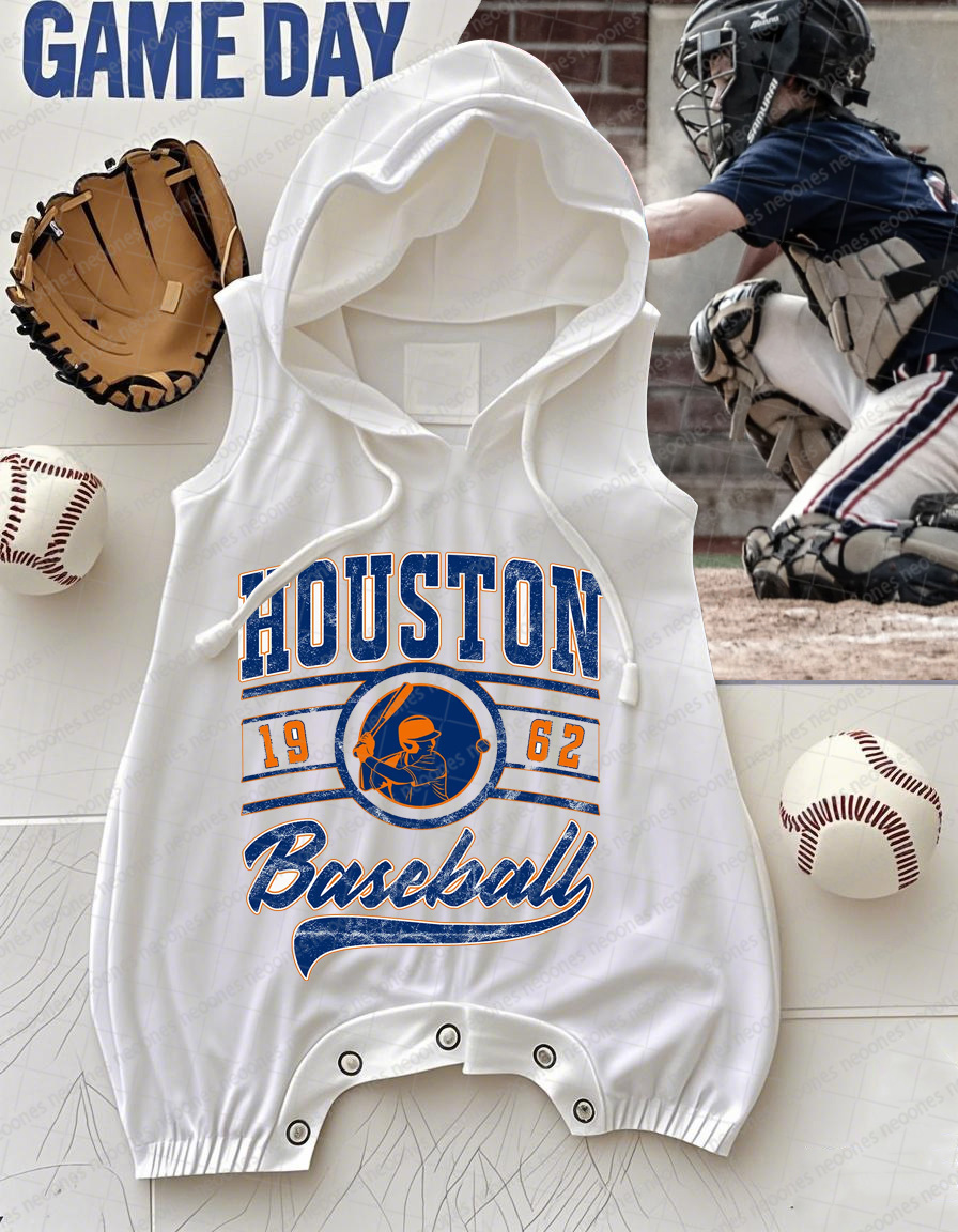 Baby Baseball Print Romper