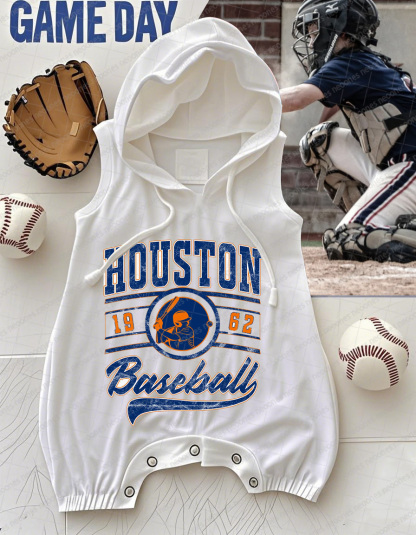 Baby Baseball Print Romper