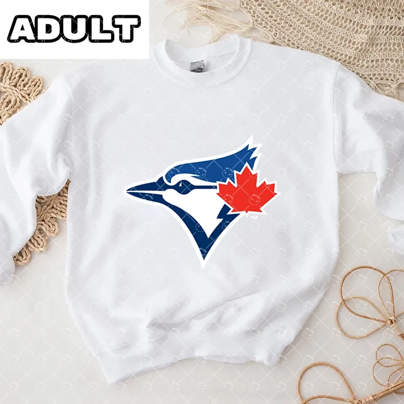 Baby Toronto Blue Jays Baseball Romper and Adult Sweatshirt