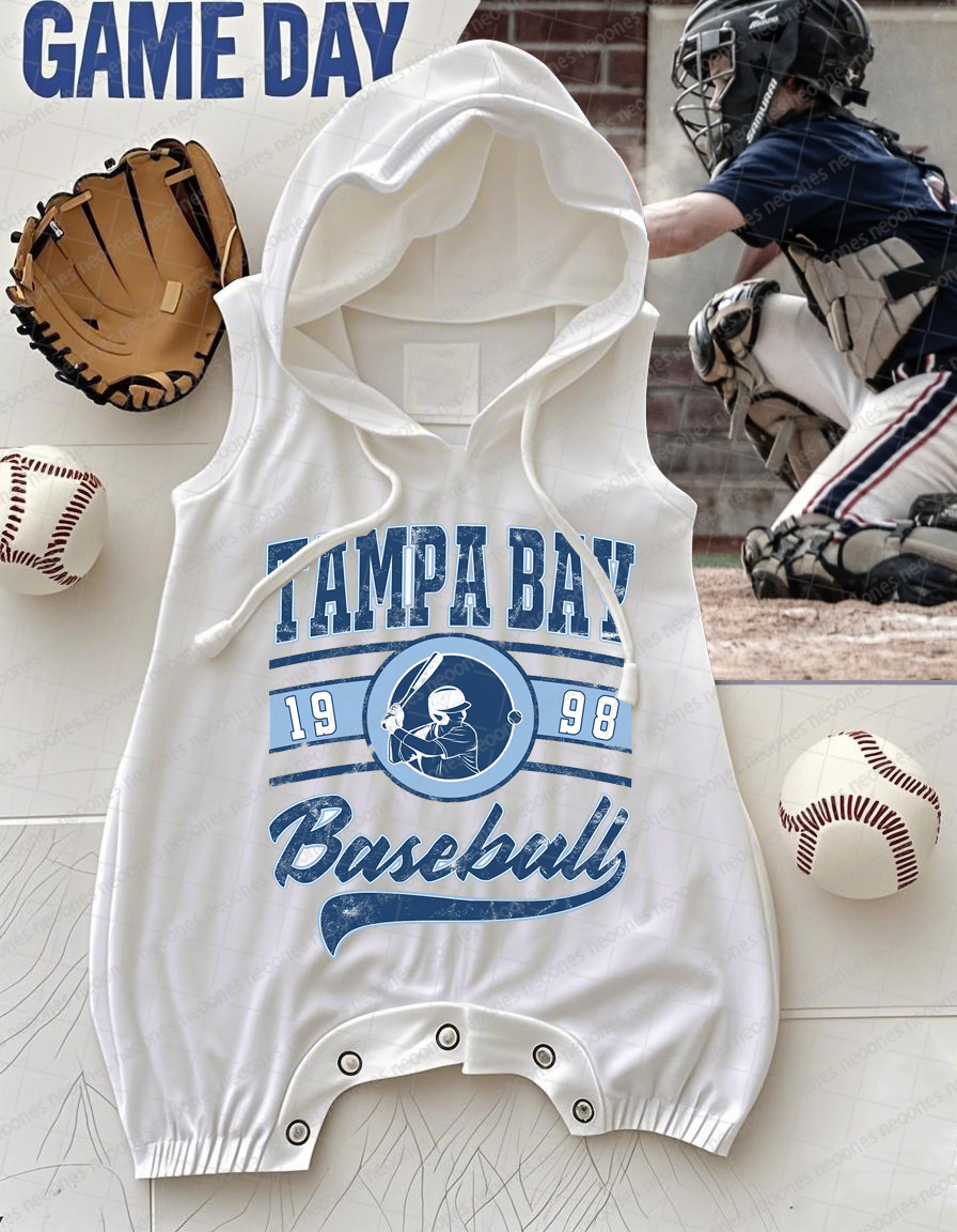 Baby Baseball Print Romper