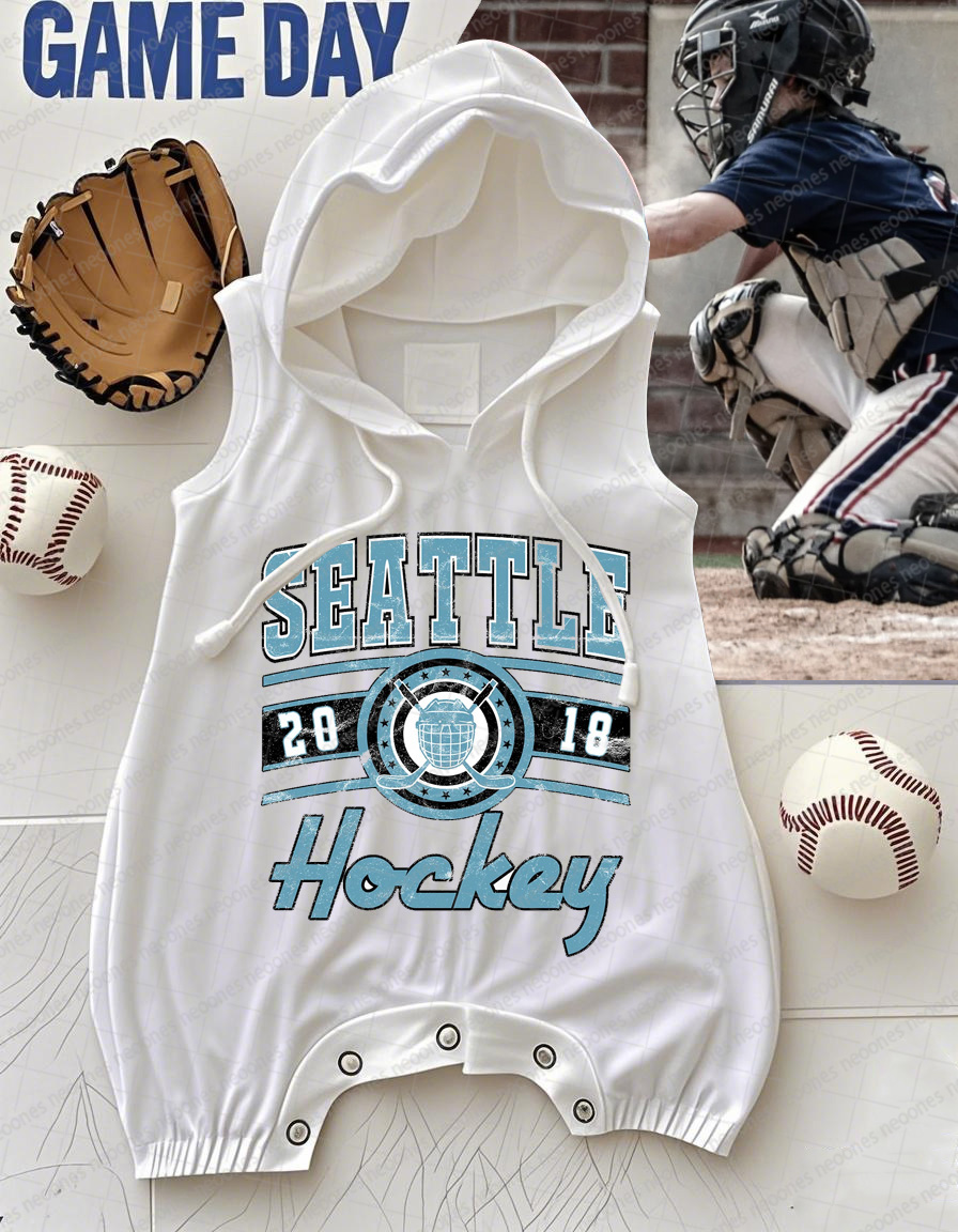 Baby Baseball Print Romper