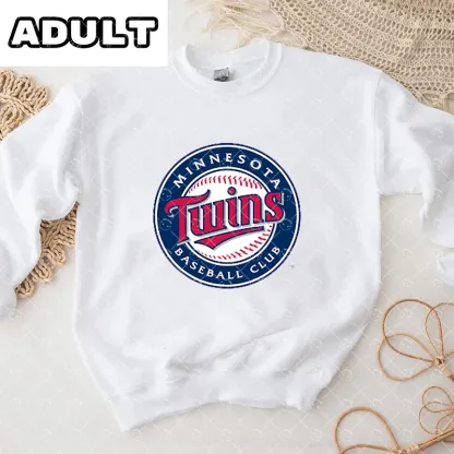 Baby Minnesota Twins Baseball Romper and Adult Sweatshirt