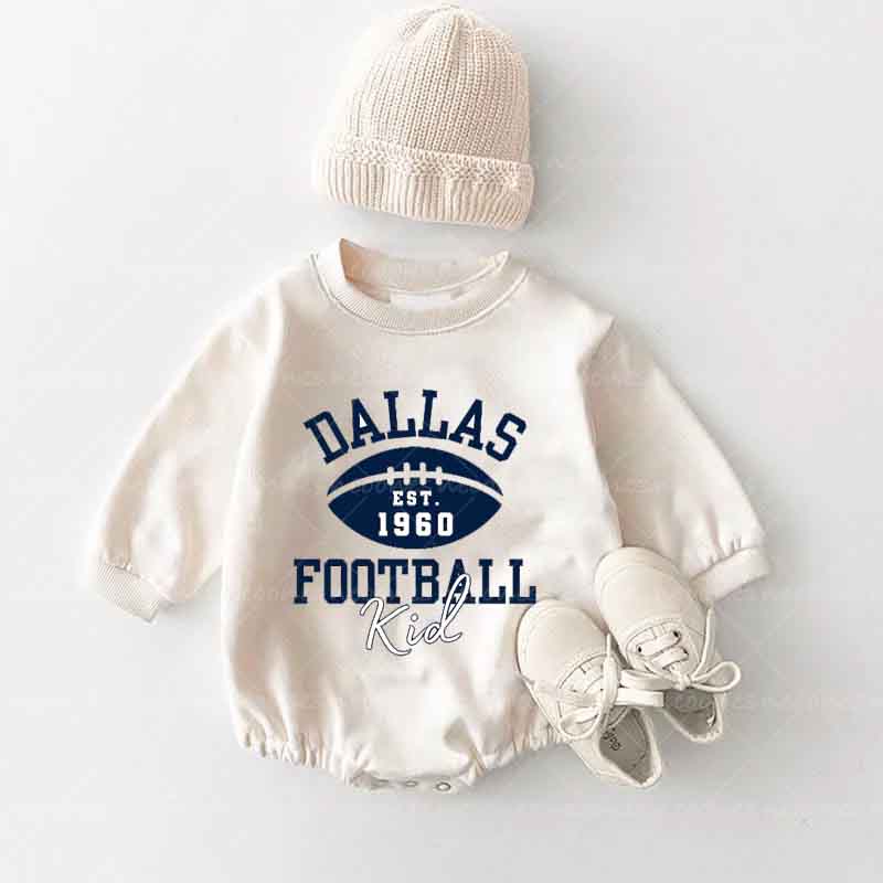Baby  Football Romper And Matching Adult Hoodie