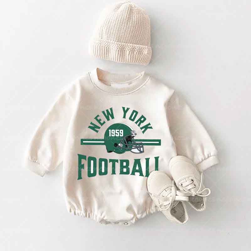 Baby  Football Romper And Matching Adult Hoodie