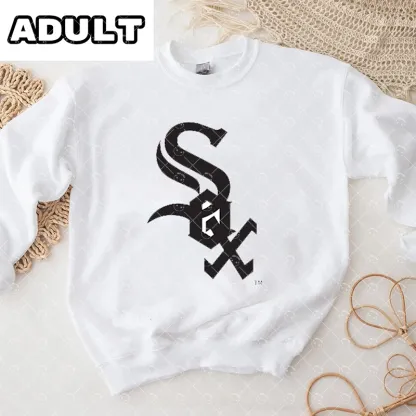 Baby Chicago White Sox Baseball Romper and Adult Sweatshirt