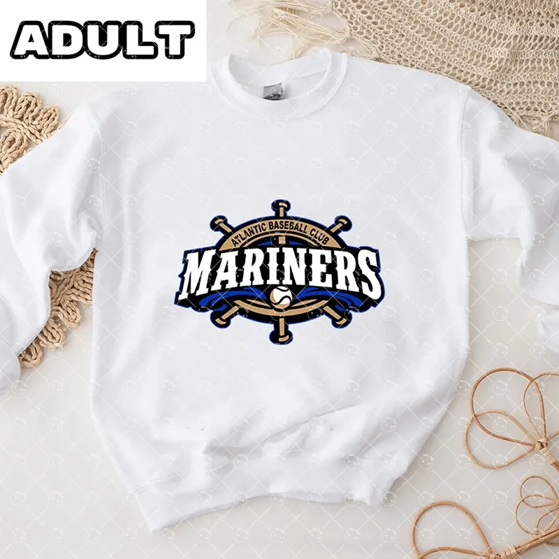 Baby Seattle Mariners  Baseball Romper and Adult Sweatshirt