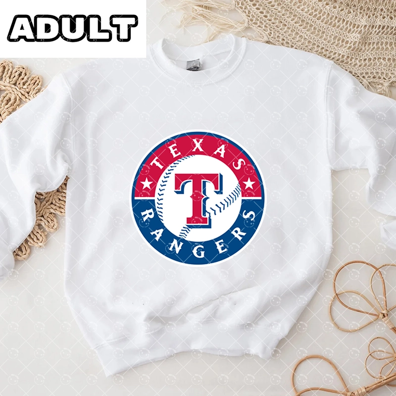 Baby Texas Rangers Baseball Romper and Adult Sweatshirt