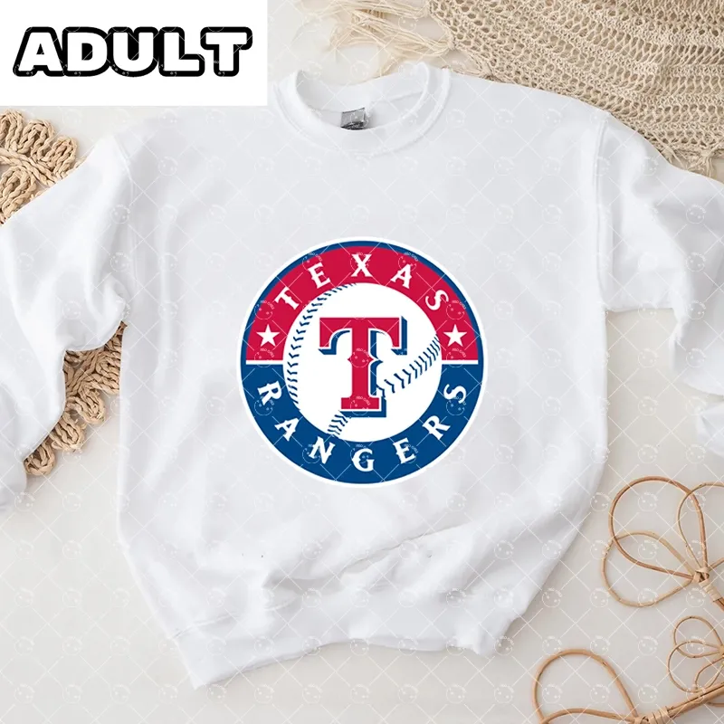 Baby Texas Rangers Baseball Romper and Adult Sweatshirt