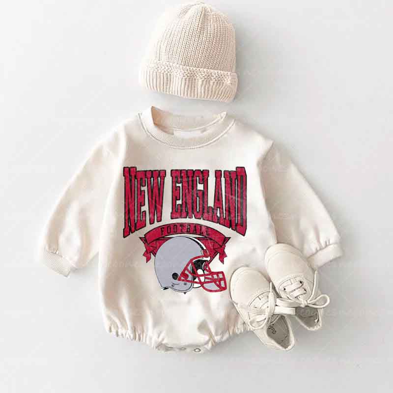Baby  Football Romper And Matching Adult Hoodie