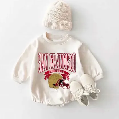 Baby football Romper and Adult Sweatshirt