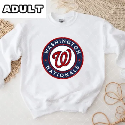 Baby Washington Nationals Baseball Romper and Adult Sweatshirt
