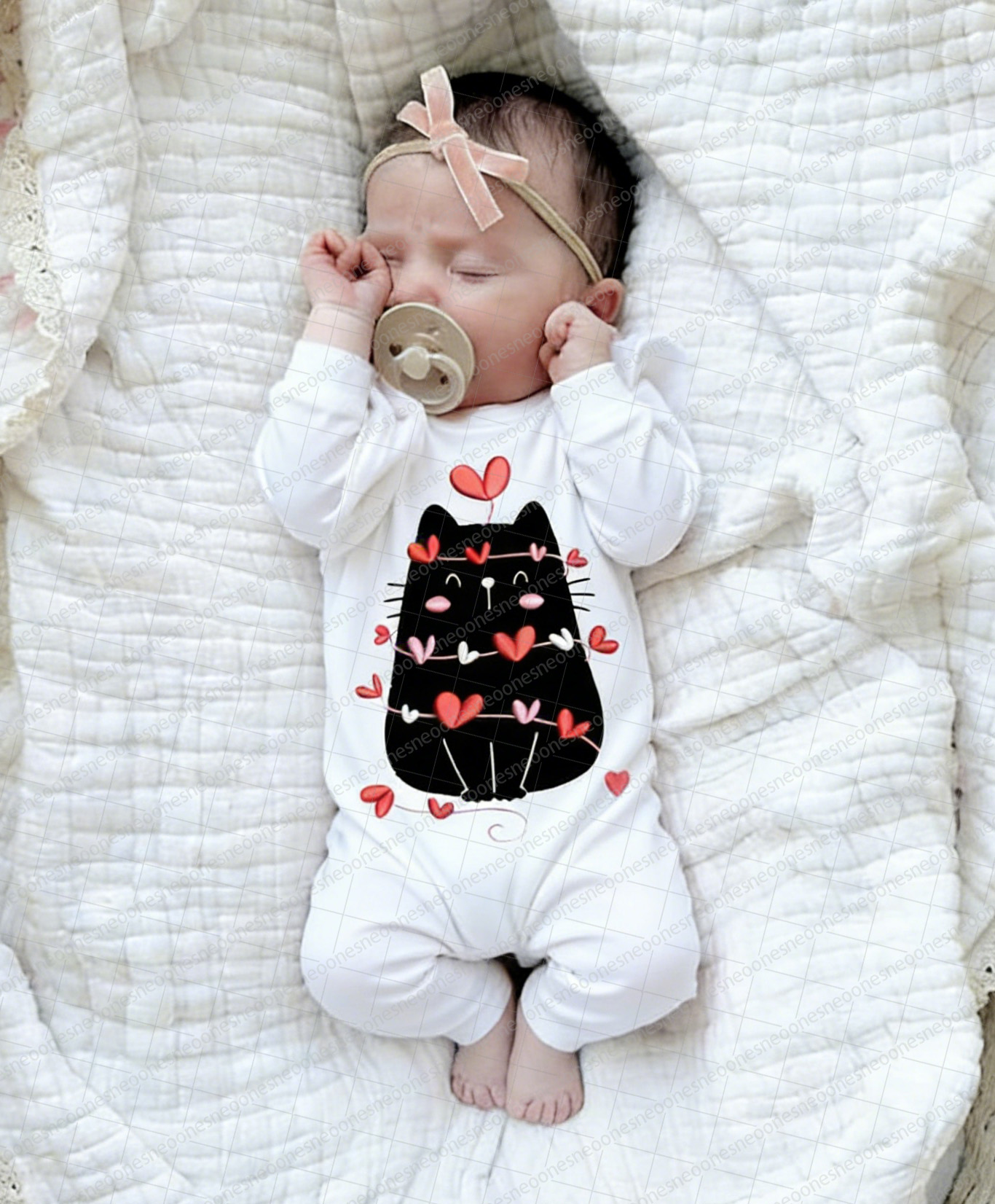 Baby Girl Valentine's Day Romper