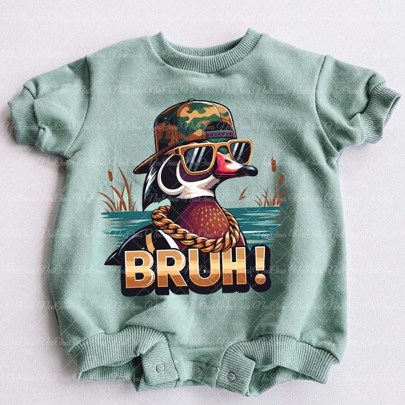 Baby Funny Duck hunting Romper