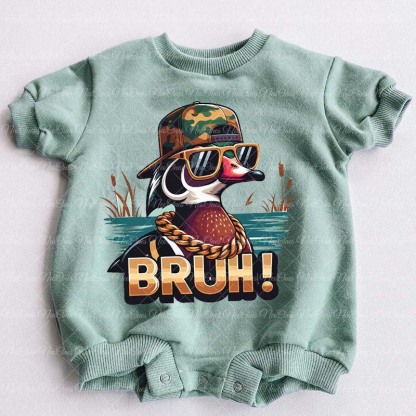 Baby Funny Duck hunting Romper