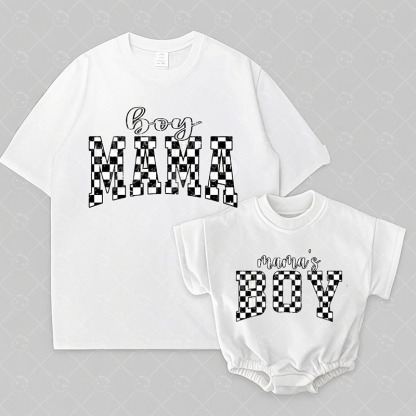 Baby Print Romper And Adult T-Shirt